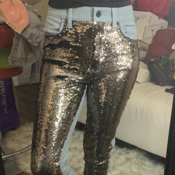 SEQUIN FRONT JEANS! - Picture 3 of 13